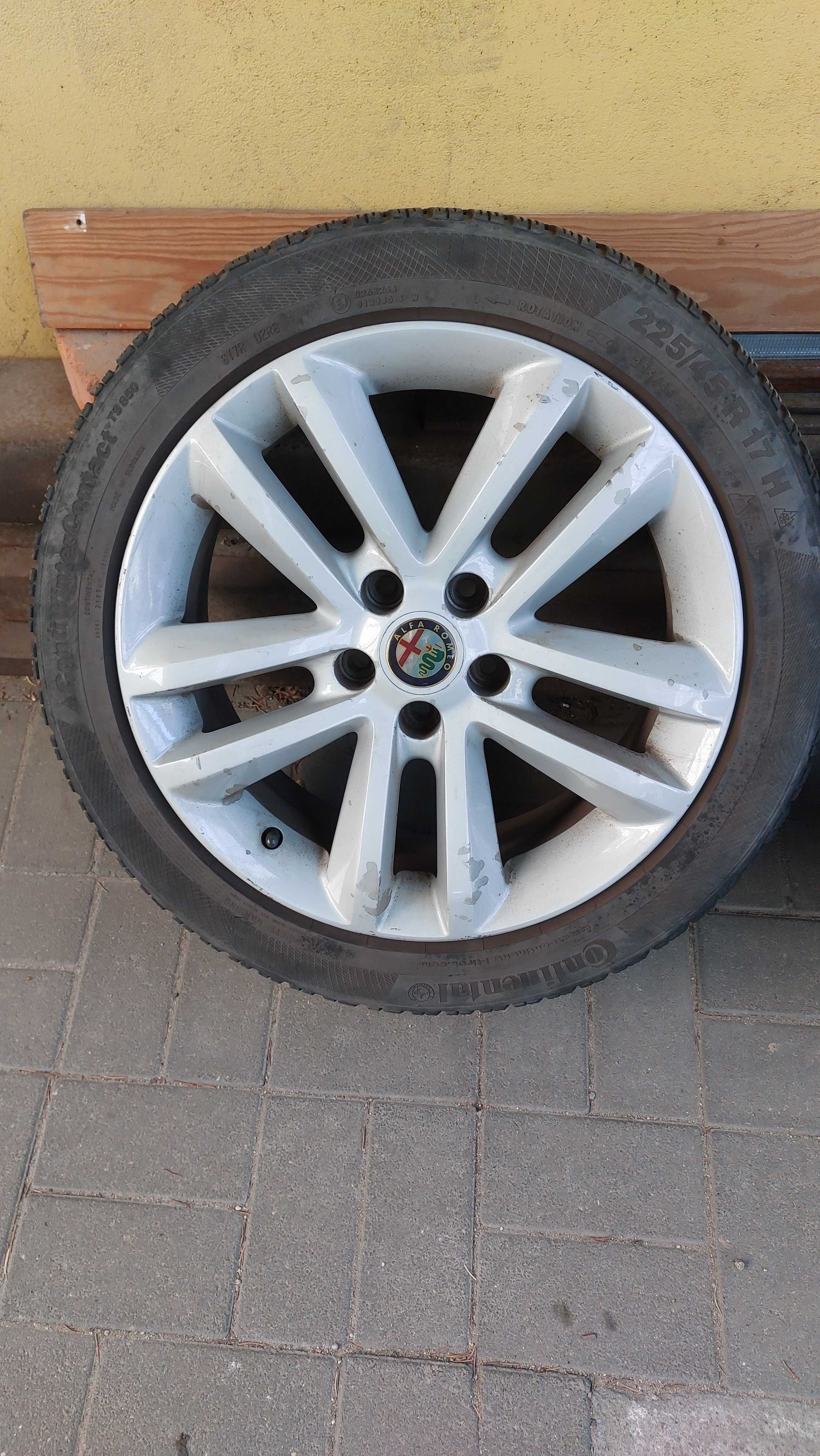 Koła felgi 17 cali 5x110 opony zimowe Alfa Romeo Opel Saab