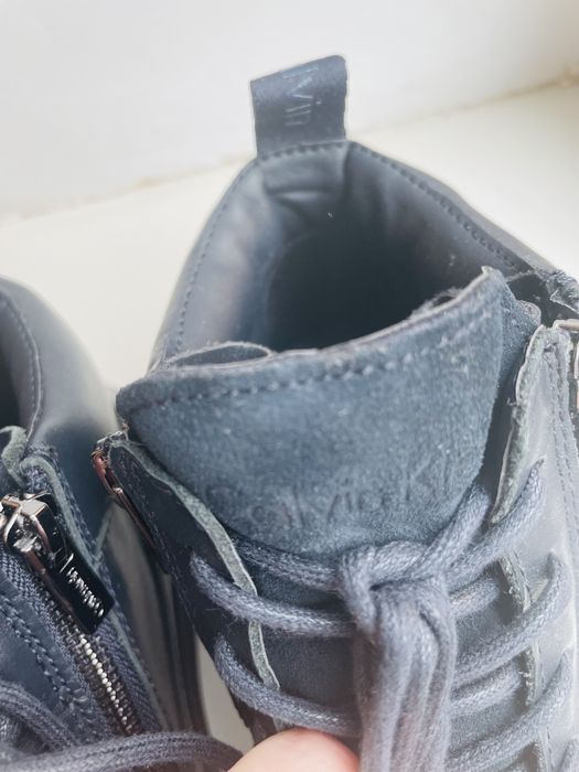 Calvin Klein шкіряні хайтопи, 37. Оригінал з Англії