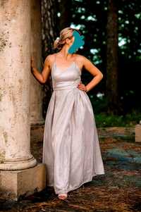 Długa suknia na ślub, dla świadkowej lub studniówkę