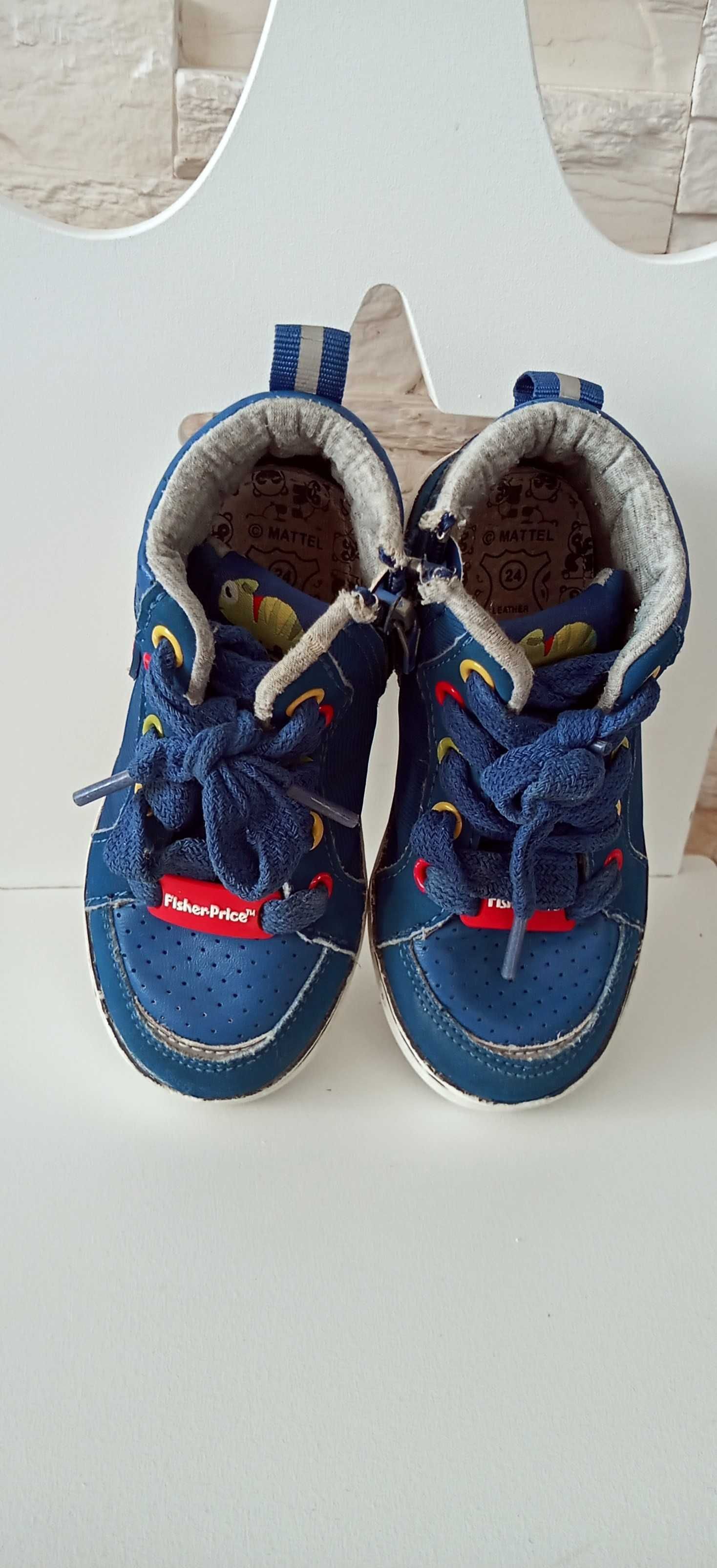 Sneakersy buty dla chłopca niebieskie r.24 Fisher Price