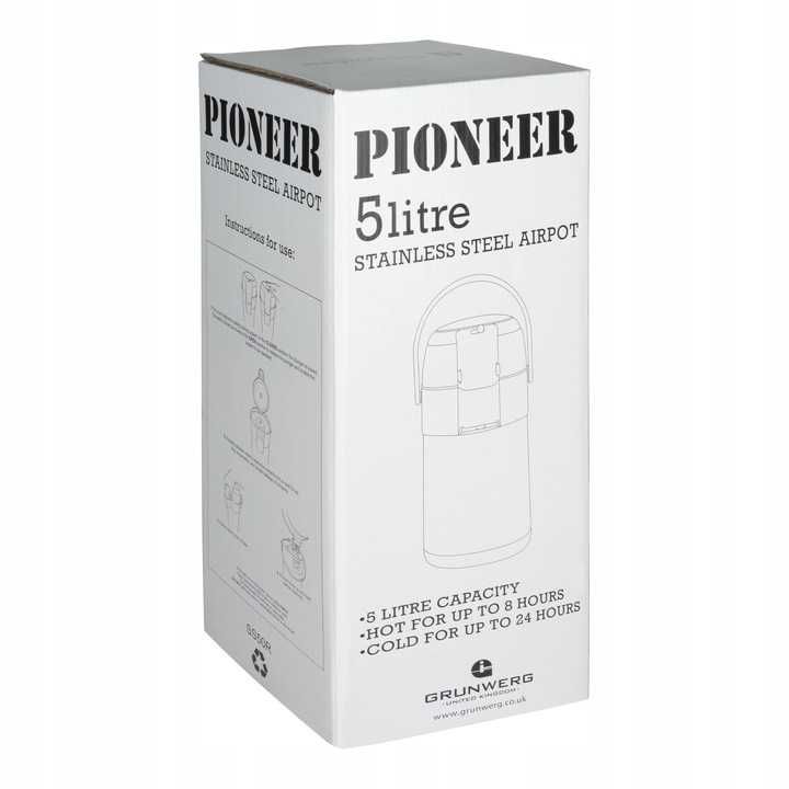 Termos na napoje Pioneer SS50R 5 l srebrny