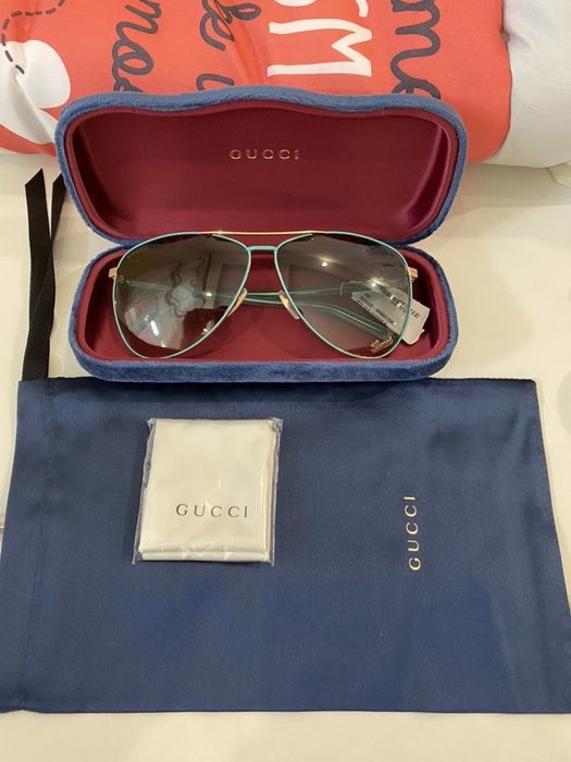 Отличный подарок! Оригинал очки Gucci Green Gold original