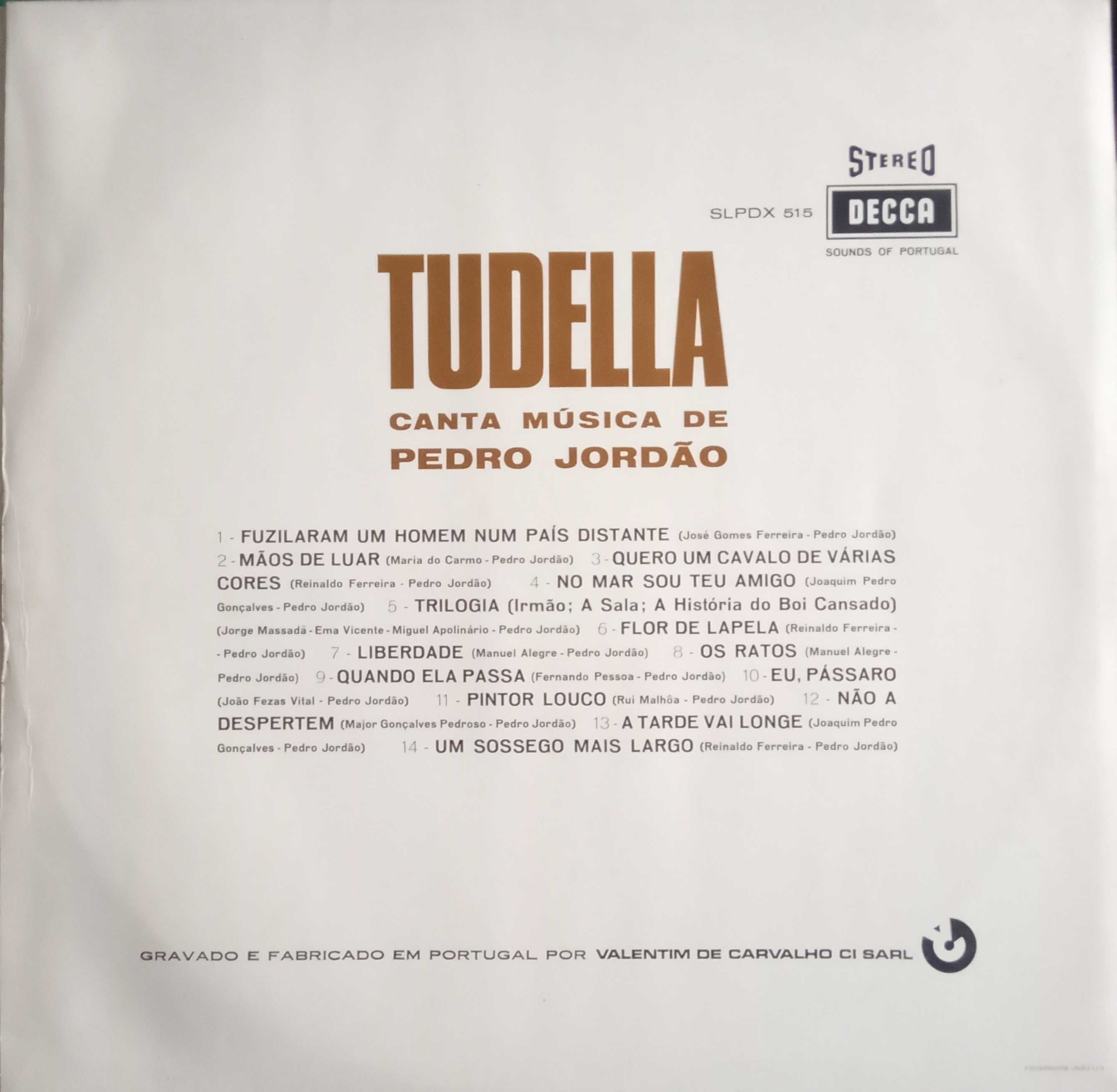João Maria Tudella	- - - - -	Tudella	- - - - -	LP