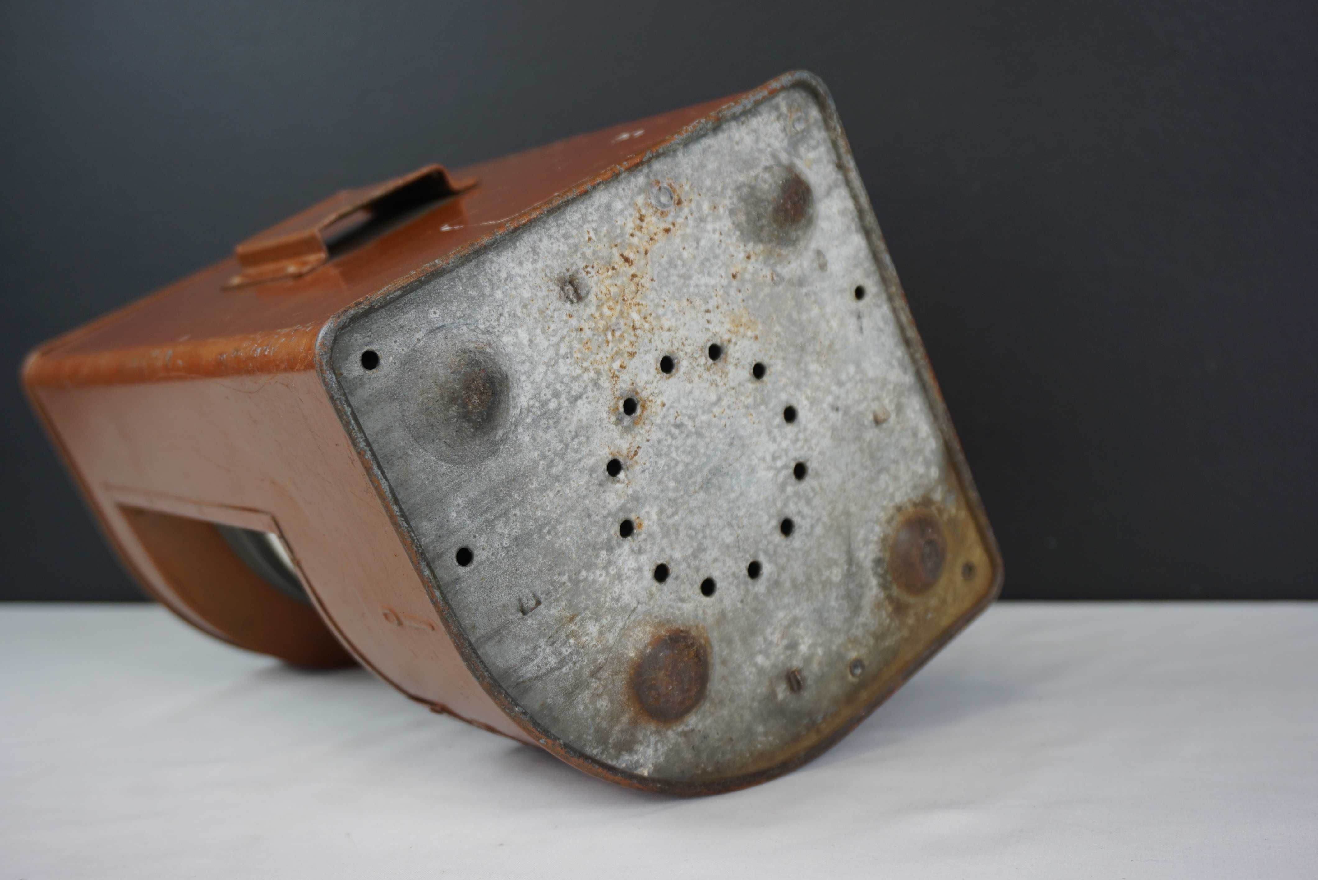 Stara lampa okrętowa Ahlemann Schlatter Bremen METALLWARENFABRIK nr2