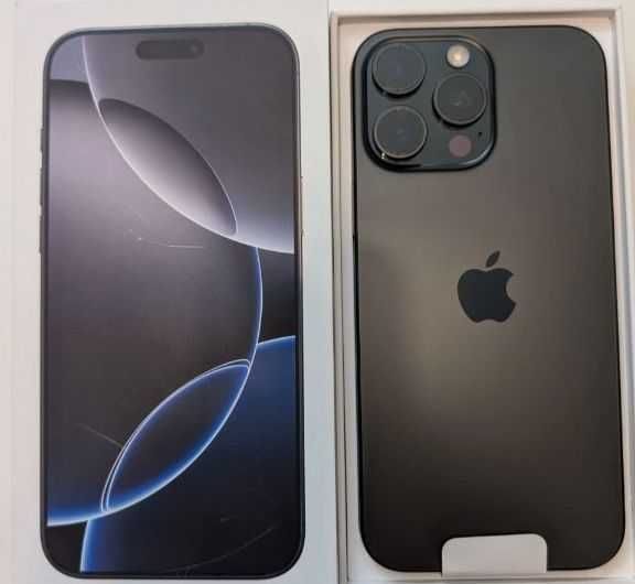 iPhone 16 pro max 512gb Black Titanic 100% Bateri