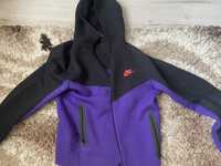 Кофта zip nike tech fleece purple black