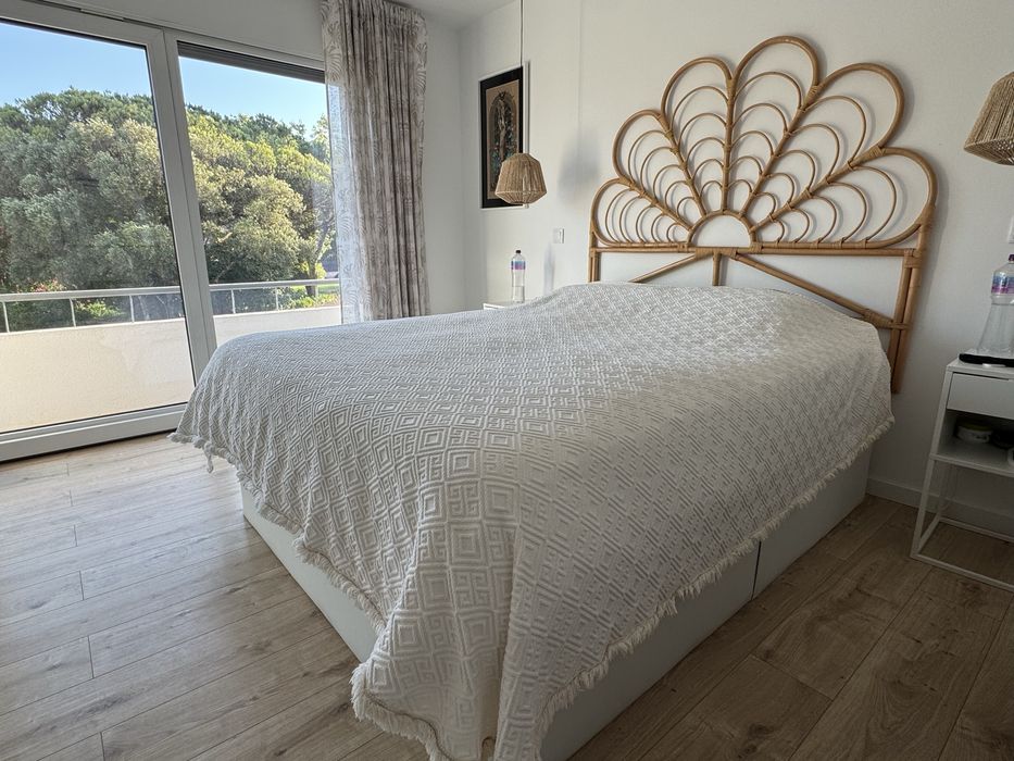 Cama sommier molaflex + colchão + cabeceira