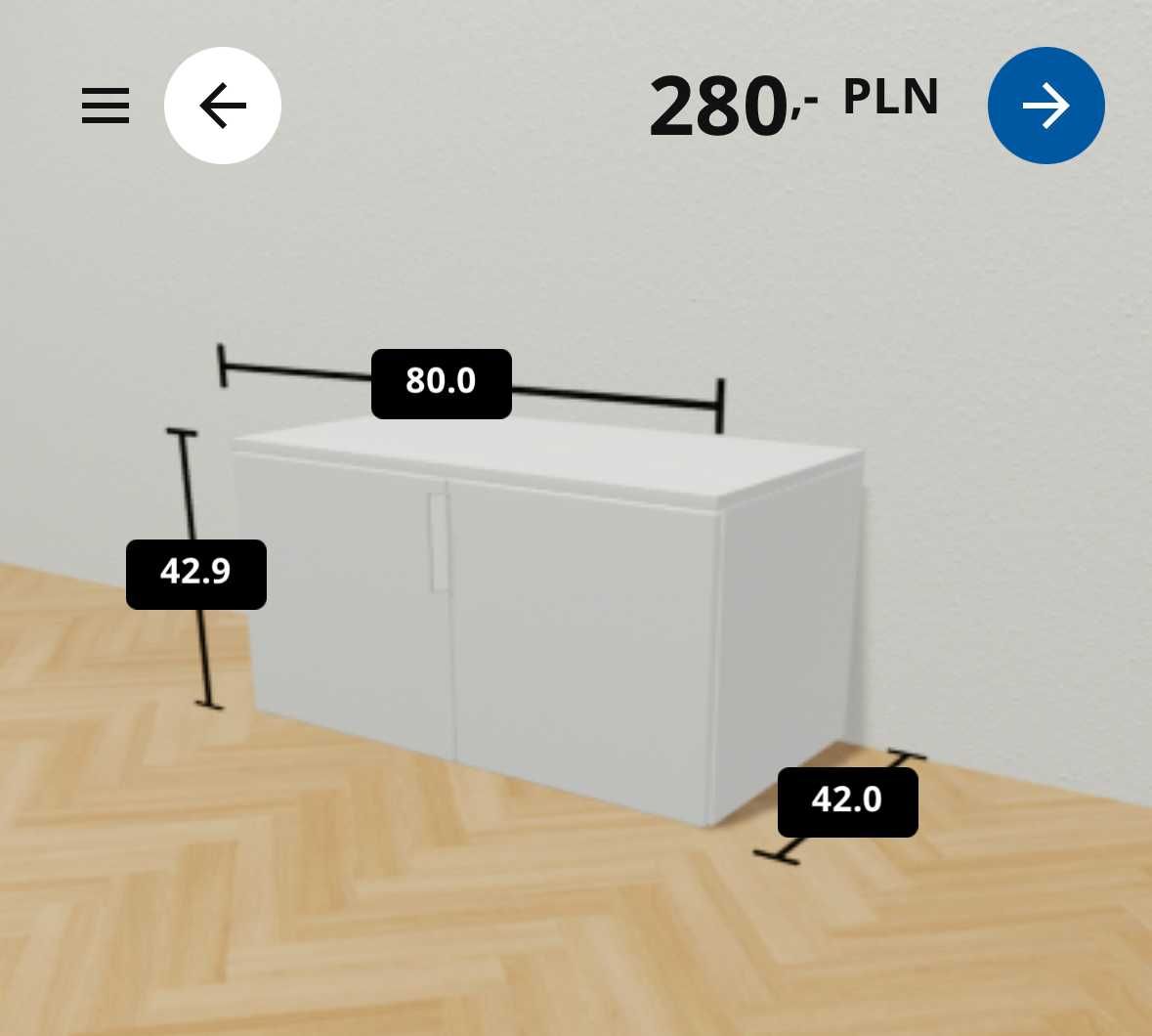 Szafa IKEA PLATSA z lustrami i nadstawką