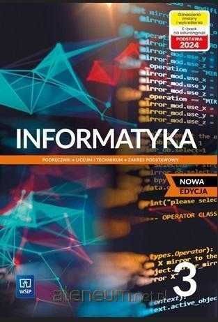NOWA Informatyka 3 Podręcznik Podstawowy PODSTAWA 2024 WSIP