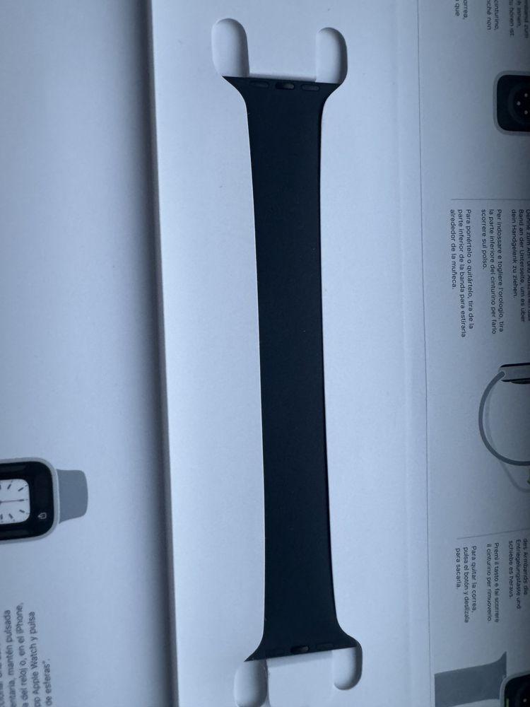 Ремешок Apple Watch Solo Loop Midnight, Eucalyptus 44-45-49 mm