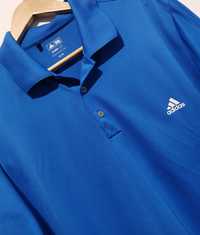 Adidas polo t-shirt koszulka krótki rękaw sportowa logowana XL