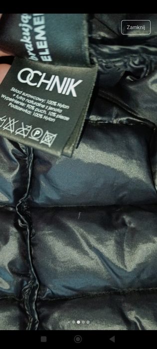 Kurtka płaszcz puchowy Ochnik s