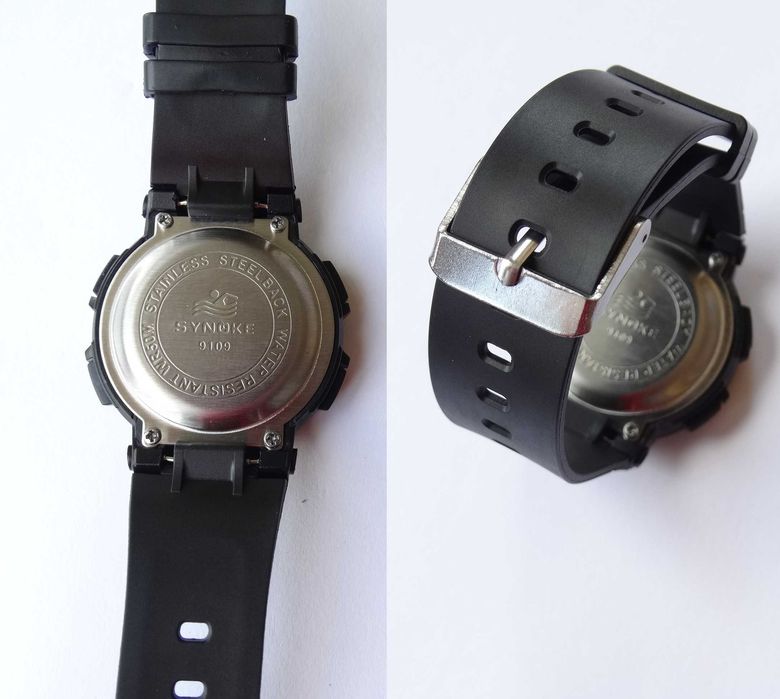 Zegarek damski Synoke elektroniczny cyfrowy sportowy LED datownik WR50