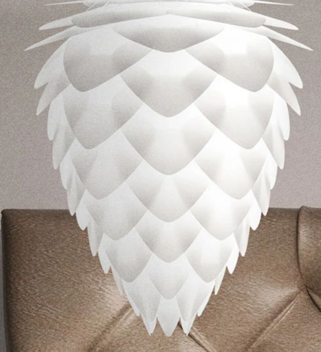 2szt. Umage Conia medium , szyszka- efektowna lampa wisząca, biała