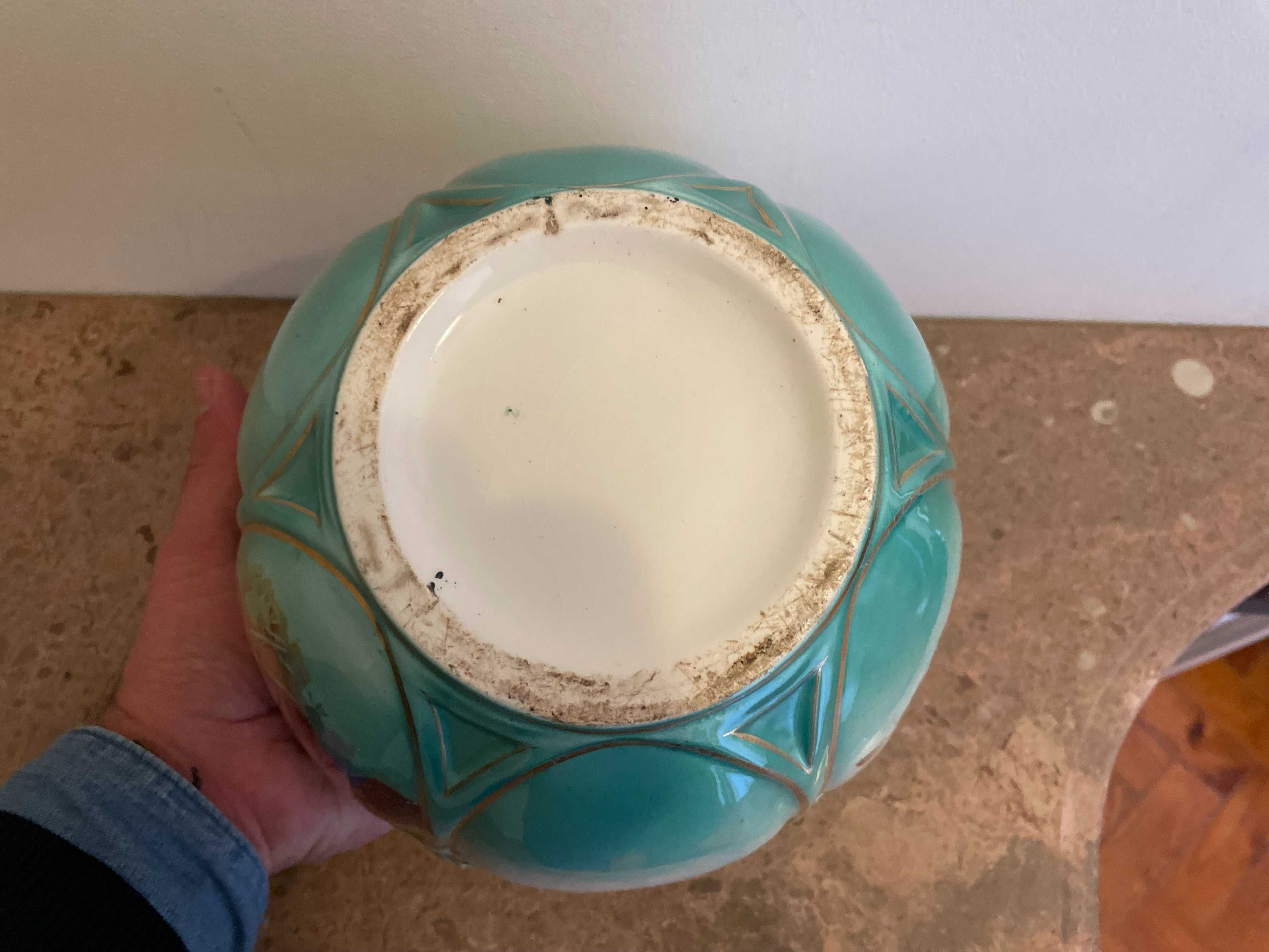 Vaso Cachepot em faiança antiga Portuguesa