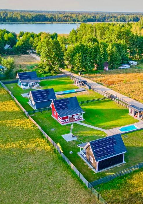 Kolorowemazury.pl 12 osób Mazury wynajem basen sauna balia Pilchy Roś