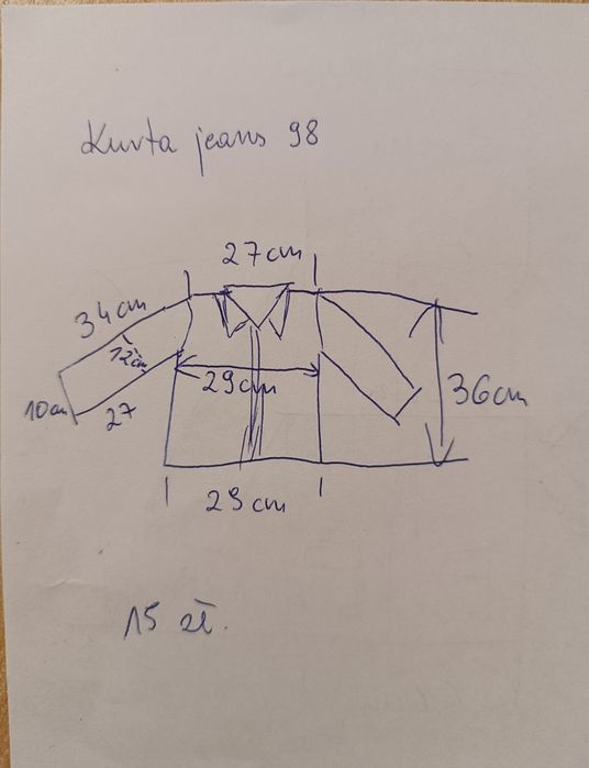 Kurtka jeansowa dla dziewczynki 98