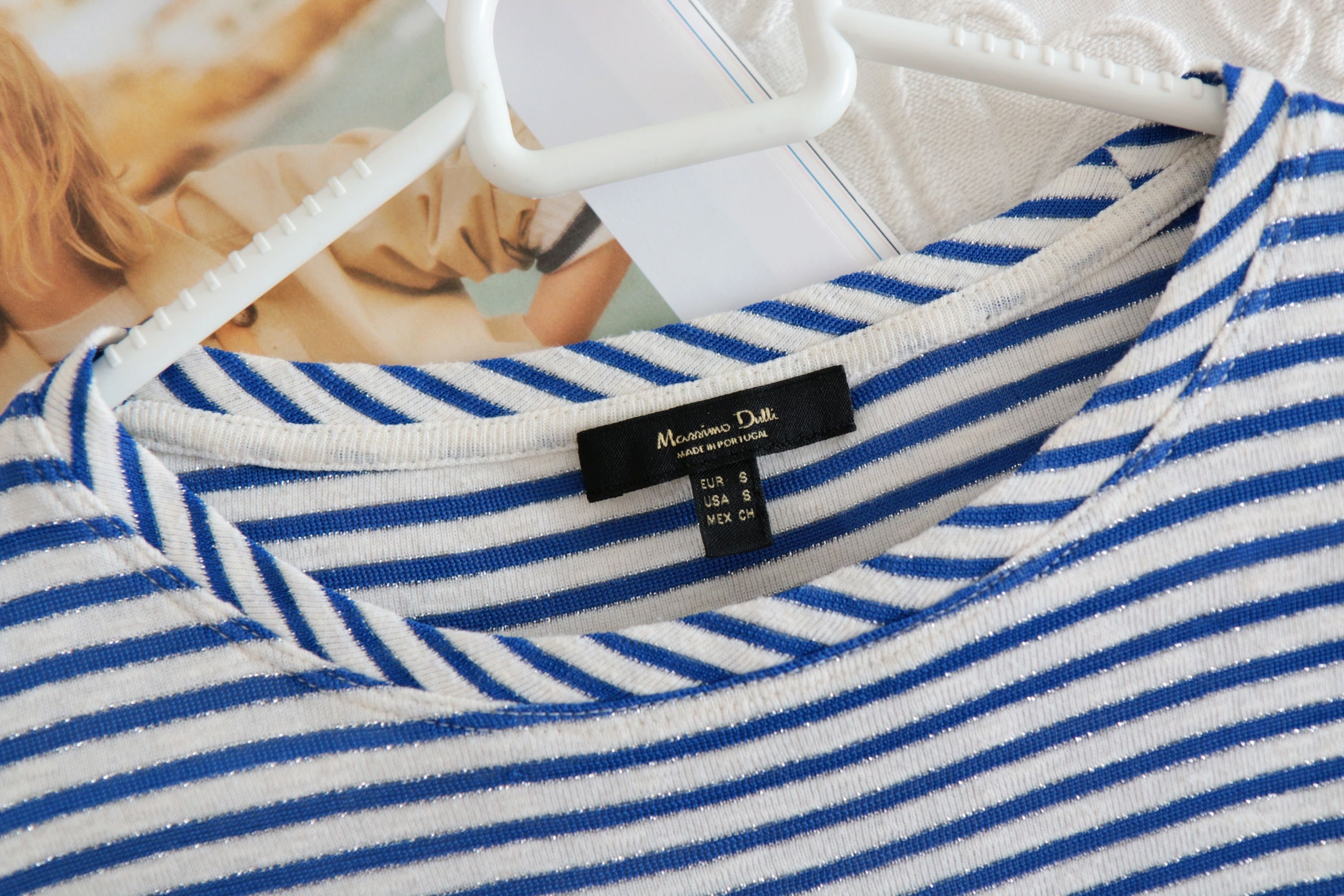 Basic bluzka w paski MASSIMO DUTTI 36 top szafa kapsułowa cos S