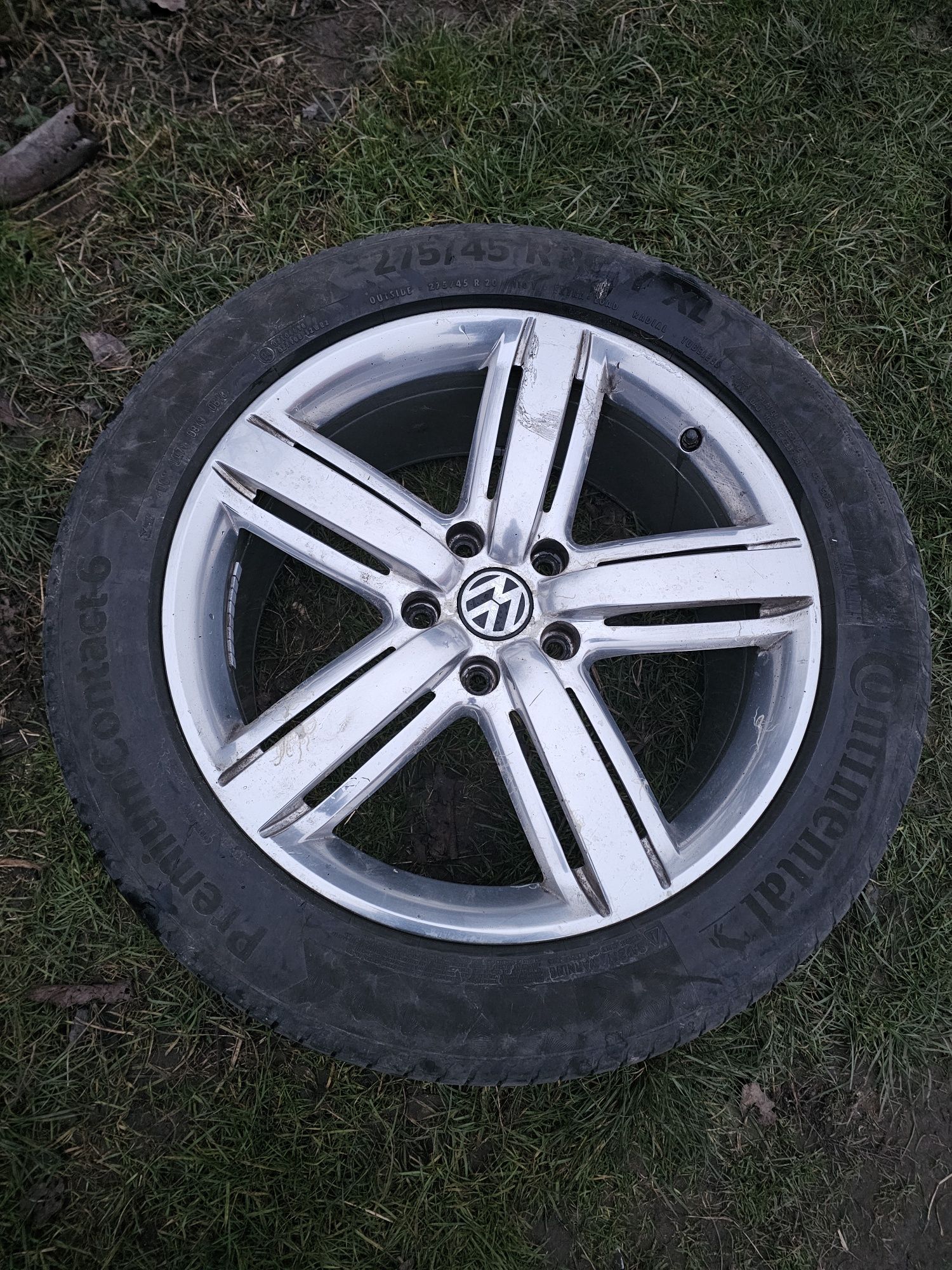 Koła felgi alu oryginał VW 7P6 BBS 20" 5x130 9j et57 opony 275/45R20