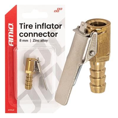 Adapter pompowana szybkozłącze 8mm 10 bar cynk