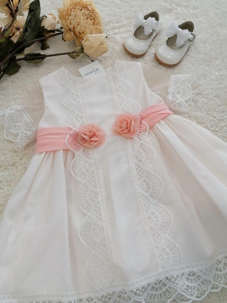 Vestido batizado 12, 18, 24 meses