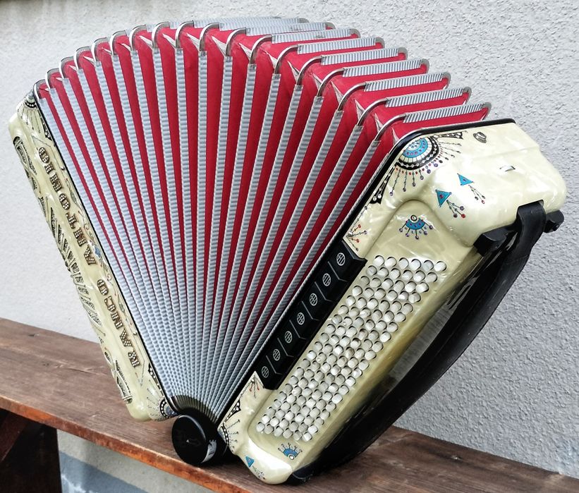 Włoski akordeon guzikowy Ranco Antonio Cassotto - świetny stan !