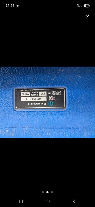 Prensa terminais hidraulica