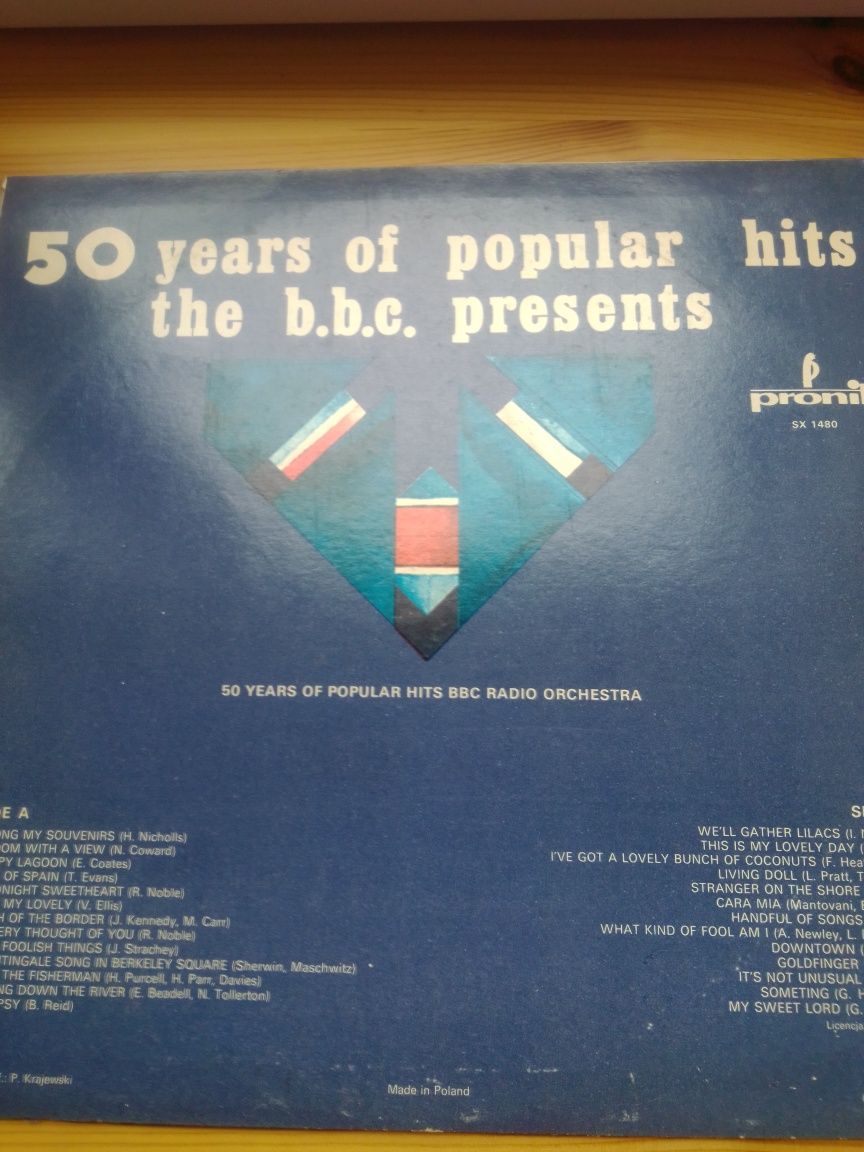 50 Years of popular hits the BBC present