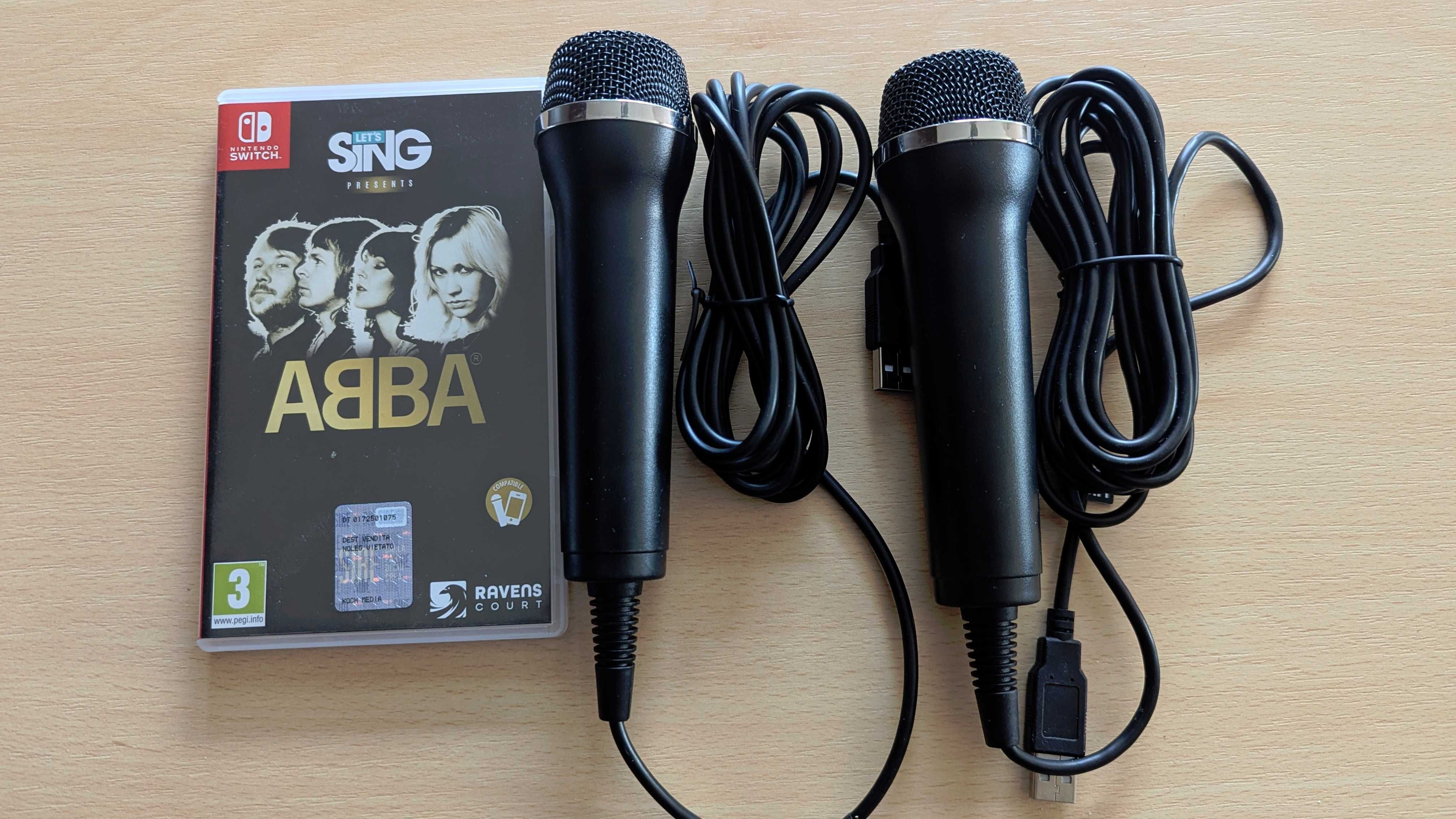 Lets Sing ABBA + dwa mikrofony Switch