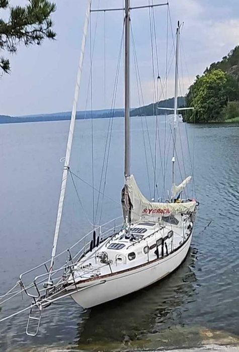 Łódź żaglowa 35ft z silnikiem jacht morski balastowy OKAZJA klasyka