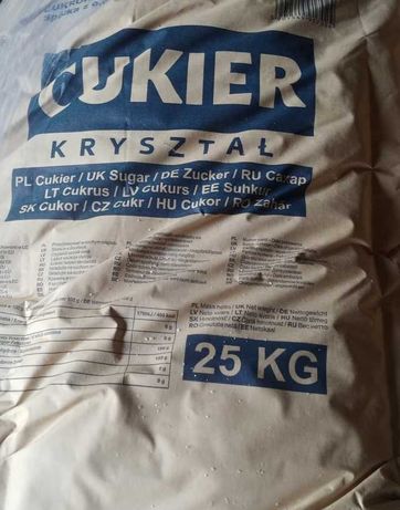 Cukier Biały Kryształ - worki 25kg / 1300kg