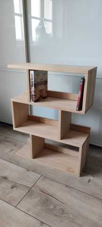 Drewniana półka na książki, płyty z naturalnego drewna bukowego