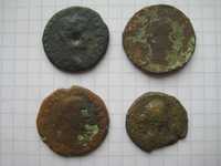 Набір античних монет: денарії, фоліси (Римська імперія), півтораки