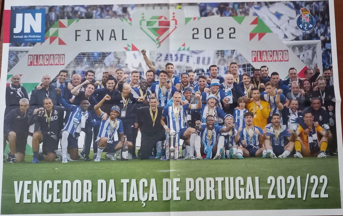 poster F. C. Porto vencedor da taça de Portugal 2021/22