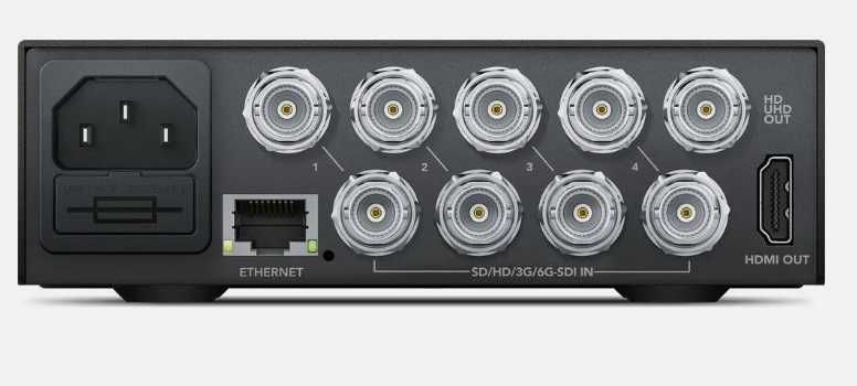Blackmagic MultiView 4  +
Teranex Mini Smart Panel. Nowe