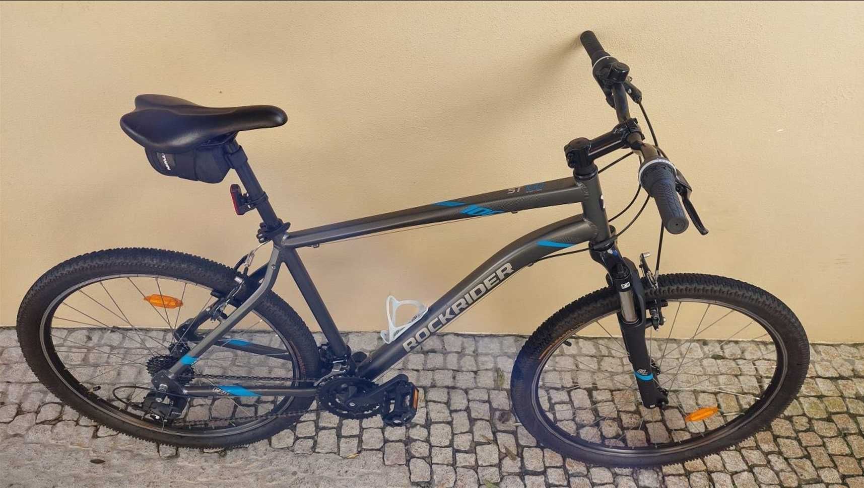 Bicicleta BTT Rockrider ST 100 Cinza