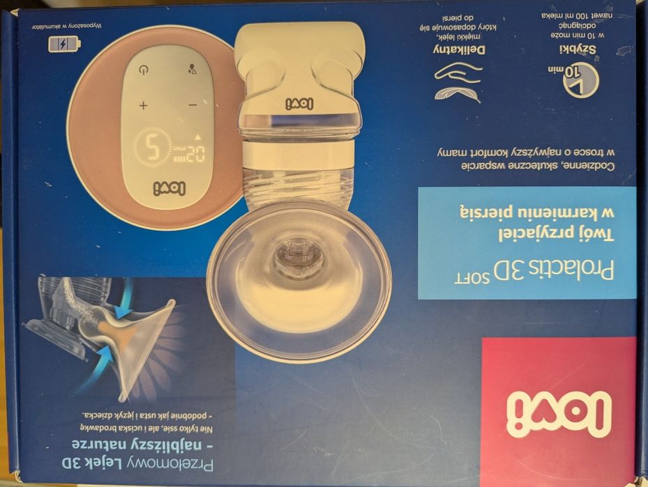 Laktator lovi prolactis 3D soft tydzień używany, z nieużywana wkładką