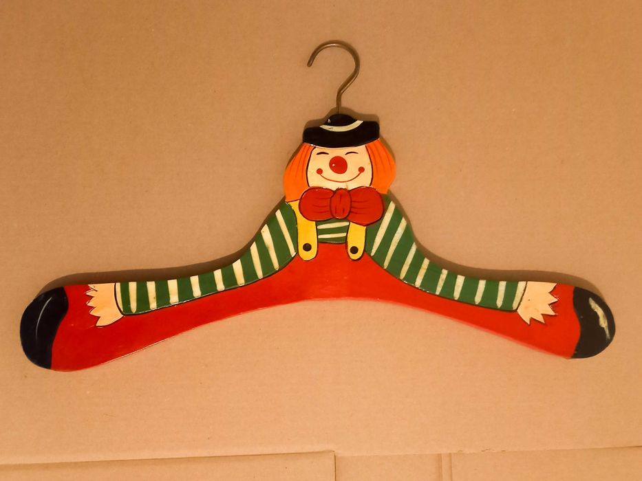 Cruzeta/Cabide pintado à mão