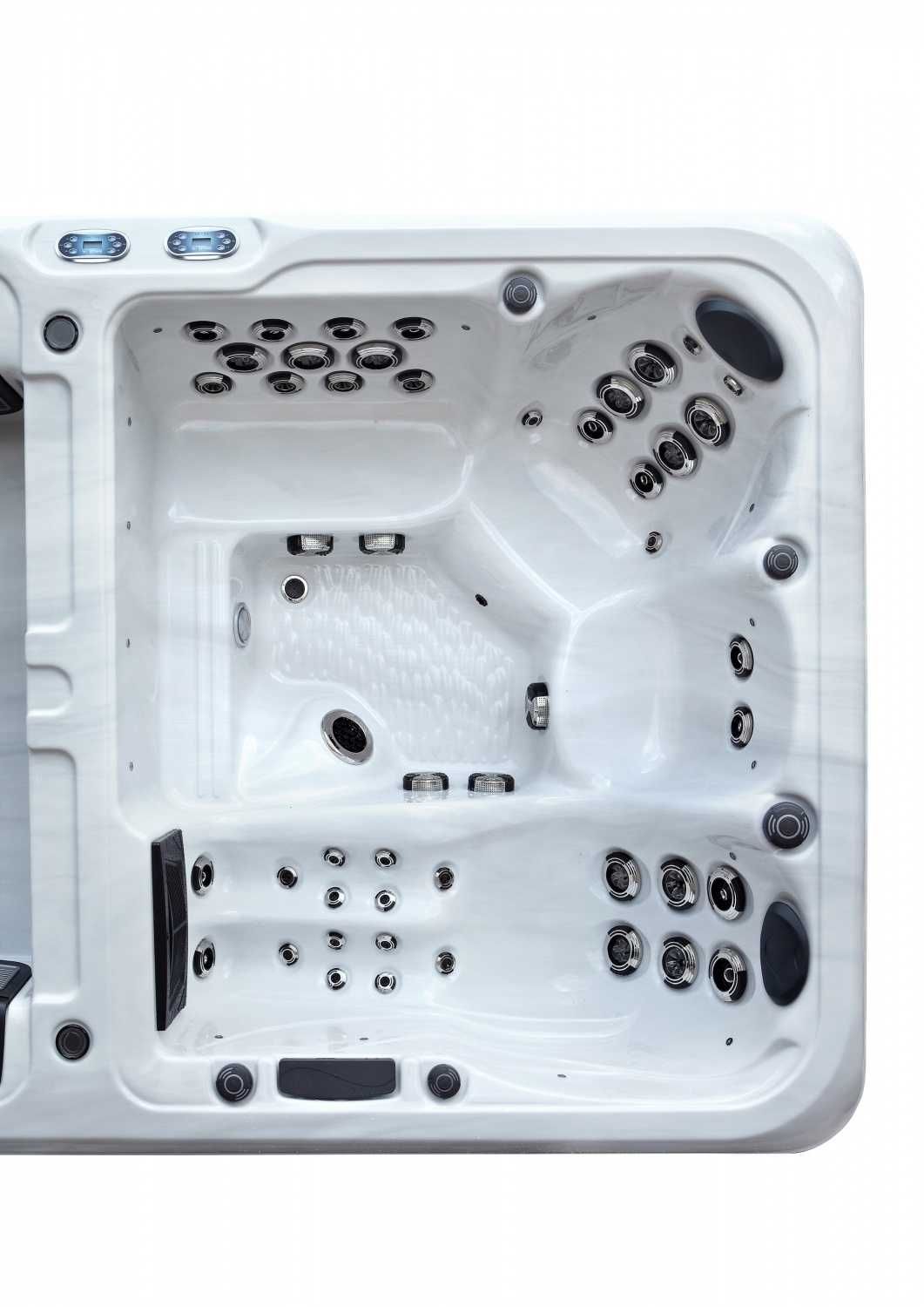 Basen spa z przeciwprądami wraz z Jacuzzi MADAGASKAR 900