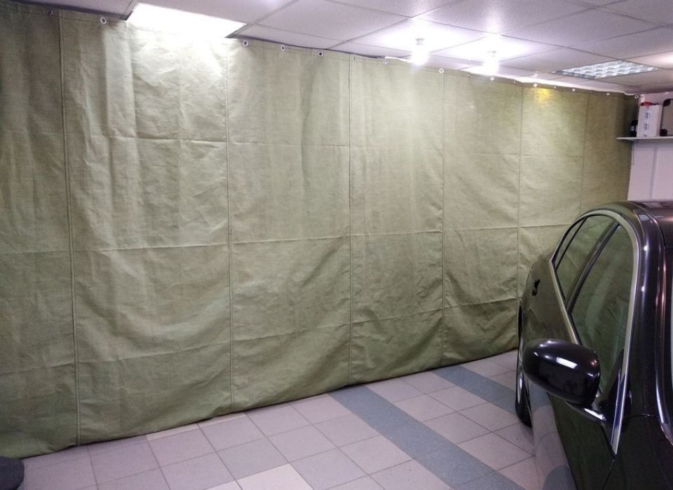 Штори брезент для утеплення гаражів,СТО,боксів, альтанок.