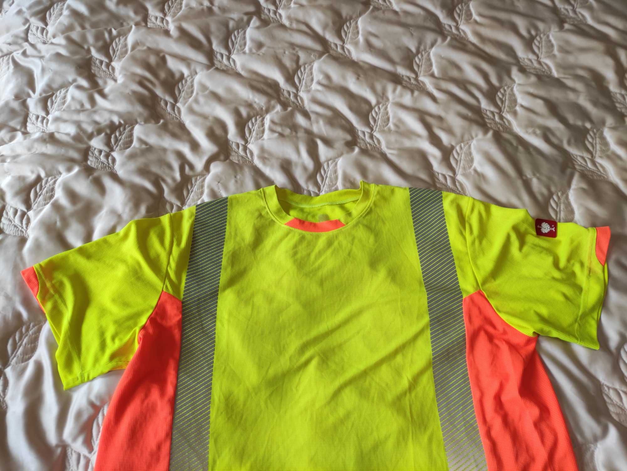 Męska robocza koszulka odblaskowa Engelbert Strauss r. XL jak nowa