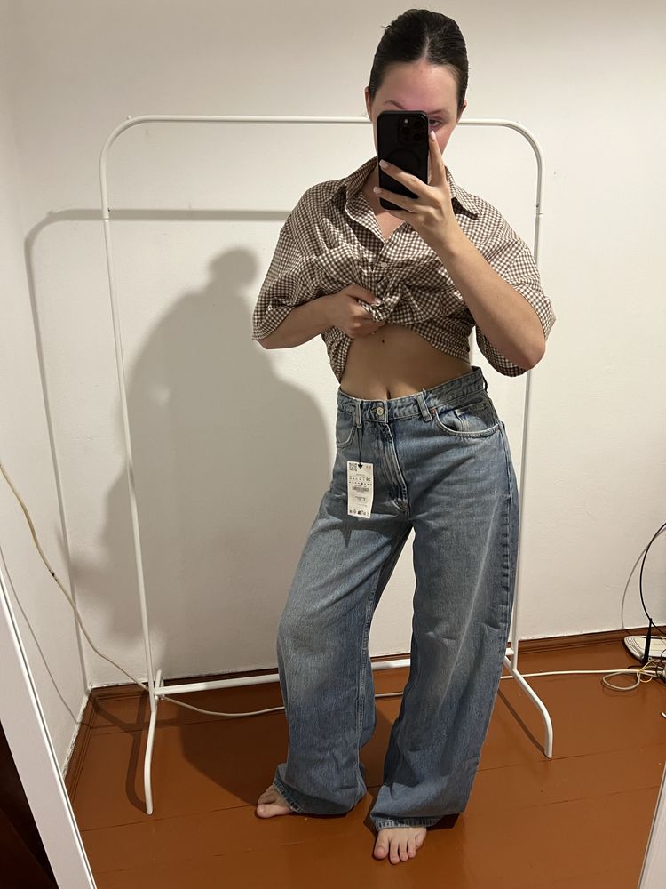 Джинси zara широкі