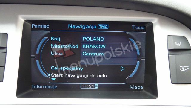 Nawigacja AUDI MMI 3G BASIC HDD mapa 2024 Polskie Menu Lektor Polski
