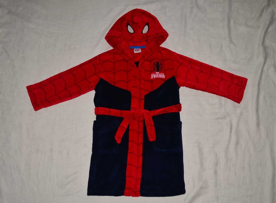 Халат Marvel Spider Man Людина Павук сліп піжама з капішоном і поясом