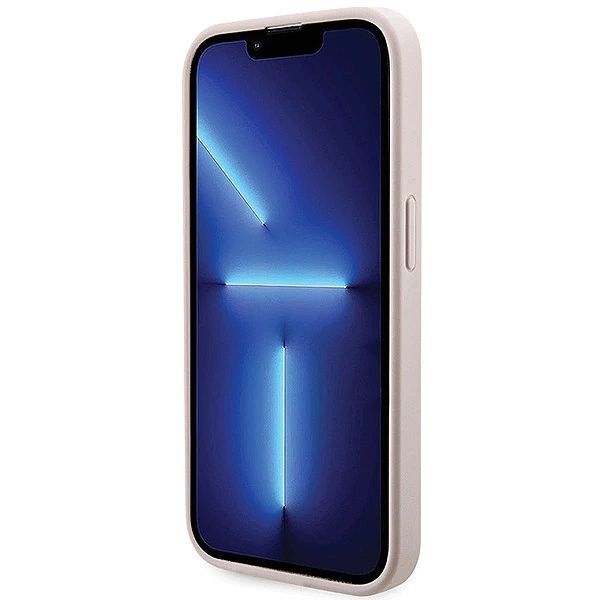 Etui Guess 4g Printed Stripes MagSafe na iPhone 15 Pro Max - różowe