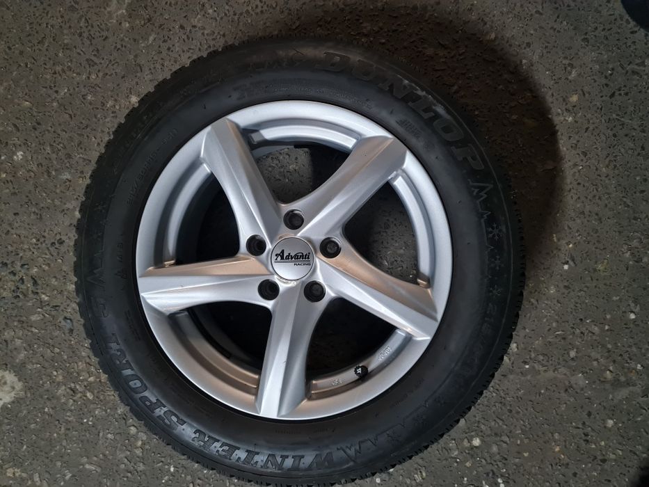 4 Koła, felgi aluminiowe,  opony zimowe Dunlop sport5 215/60/16