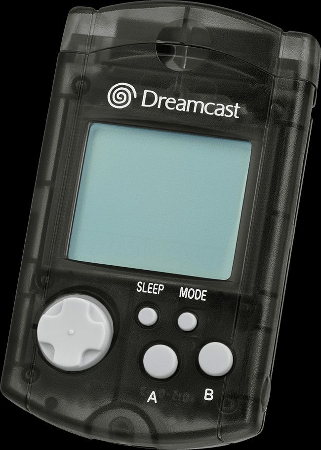 Sega Dreamcast Cartão Memória Preto VMU Original Novo