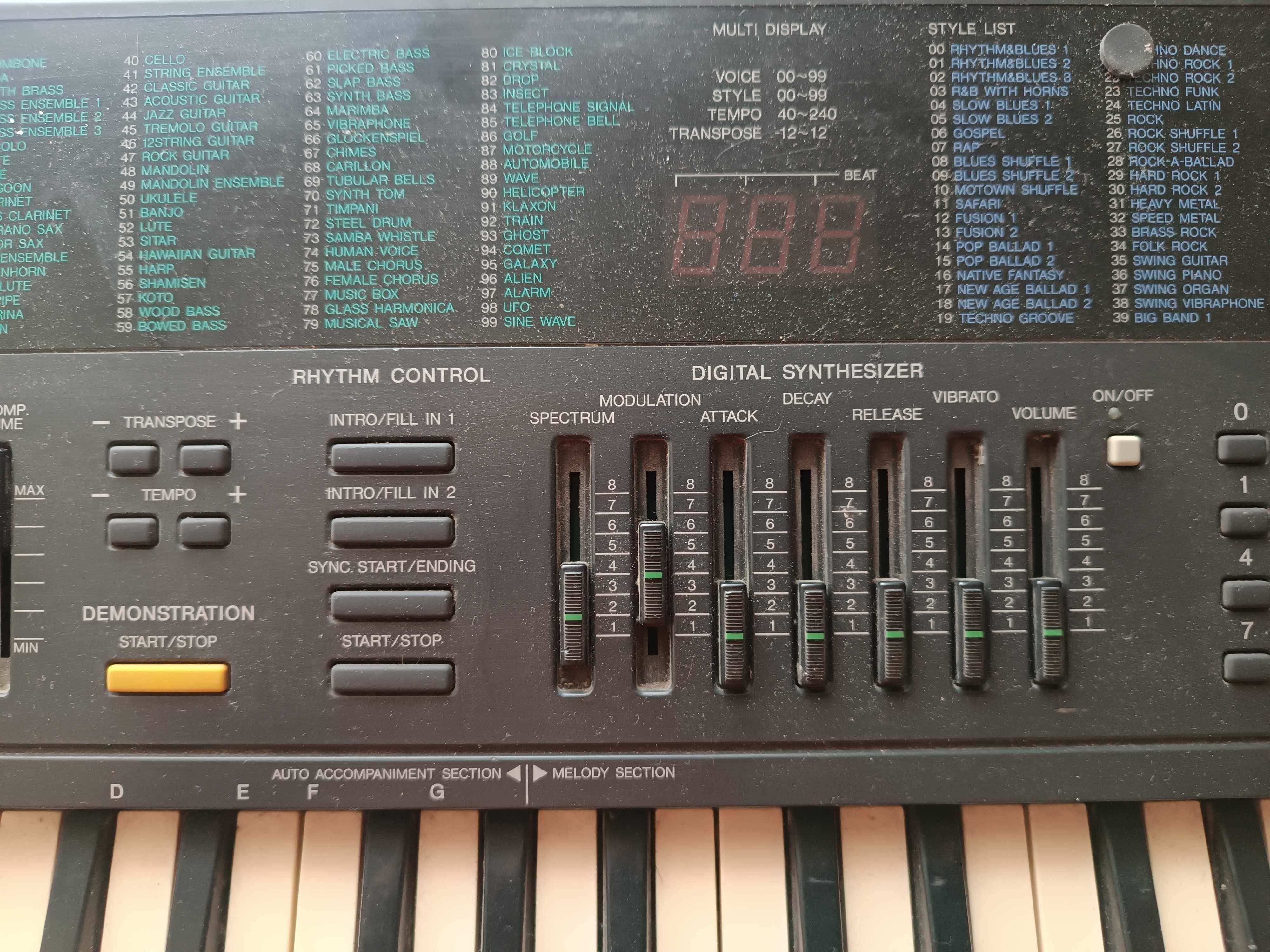 Sintetizador yamaha pss 380