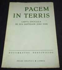 Livro Pacem in Terris Carta Encíclica de Sua Santidade João XXIII