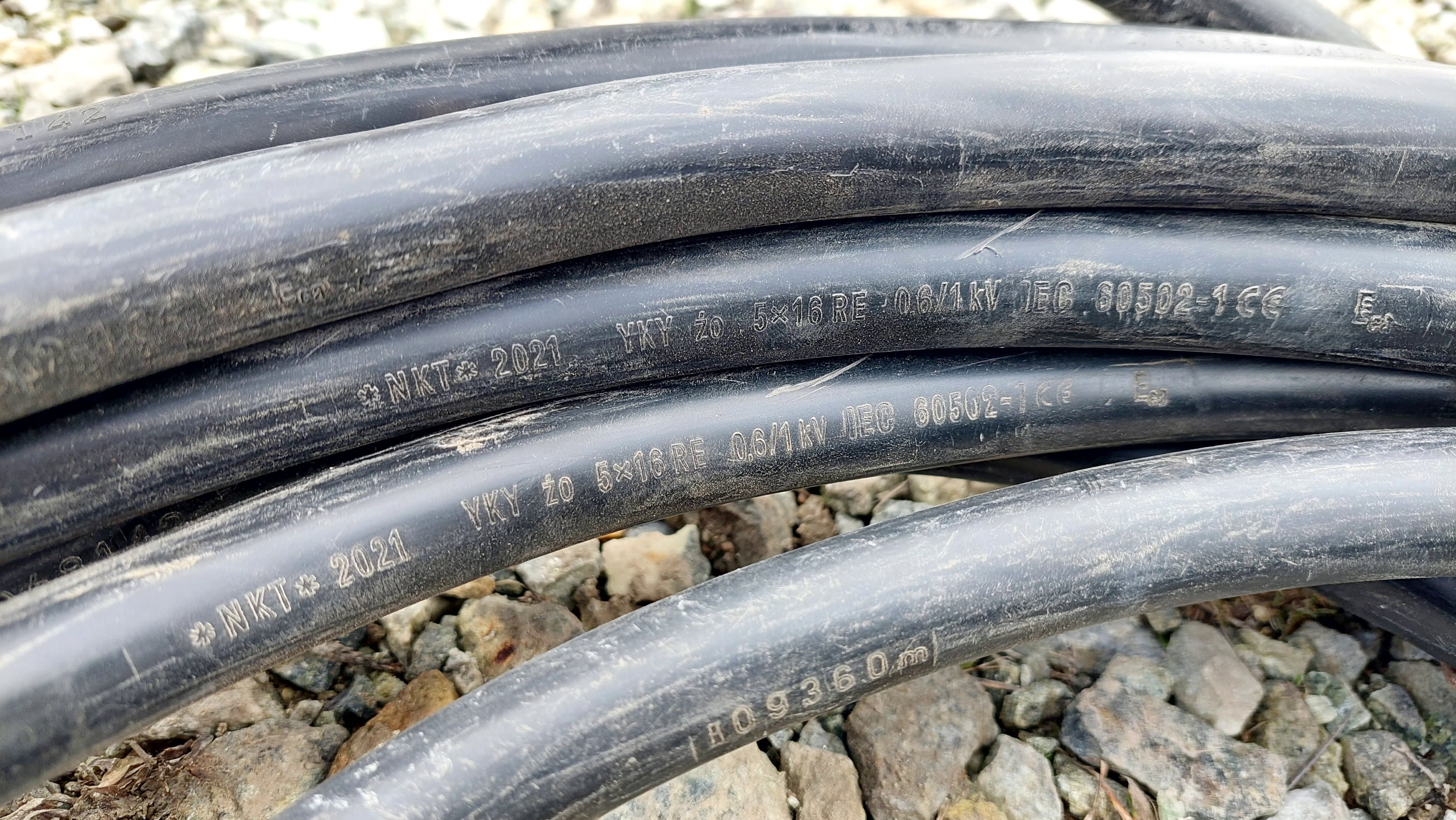 Kabel energetyczny NKT YKY 5x16 żo 0,6/1kV